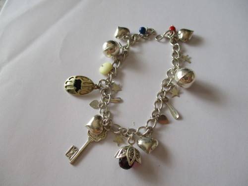 925 Sterling Silver Charms Bracelet