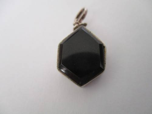 Sterling Silver and Black Onyx Pendant