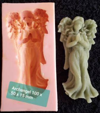SILICONE MOULD " Secondhand "  LIMITED STOCK  Archangel 100 x 50 x 15 mm Deep