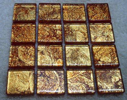 Gold Leaf Golden Orange 23 x 23 x 4 mm