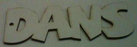 Wooden Blank " DANS " -  267 x 97 x 6 mm