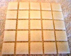 Riverglass Mosaic Tiles - White Spot 20 x 20 x 4mm