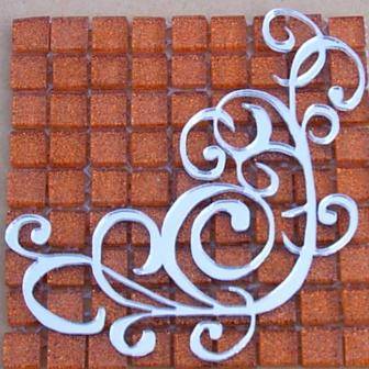 Mirror Finish - Scroll 75 x 113 x 2 mm