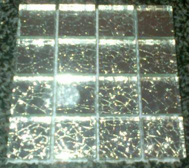 Mosaic Tiles - Crushed Ice Silver 23 x 23 x 5 mm