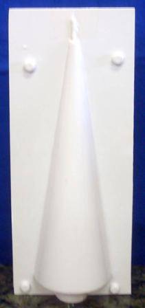 CANDLE MOULD - CONE POINTED 70 X  210 mm