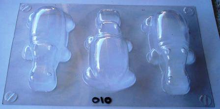 SOAP MOULD - HIPPO ( 3 Per Sheet )