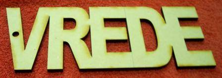 Wooden Blank " VREDE " - 245 x 95 x 6 mm
