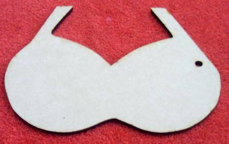 Wooden Blanks " BIKINI TOP ROUND "  201 x 198 x 6 mm