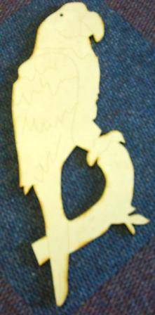 Parrot - Small ( Wooden ) 380 x 160 x 6 mm