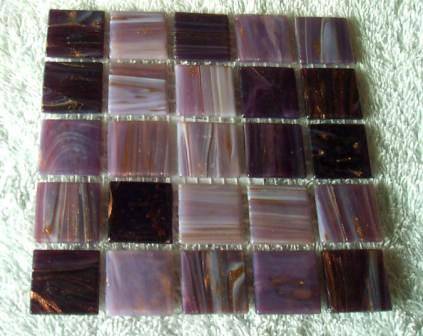 Mosaic Star Mix Purple Tiles - 20 x 20 x 4 mm