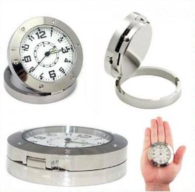 High Quality Stainless Steel Motion Detection HD DVR Spy Clock