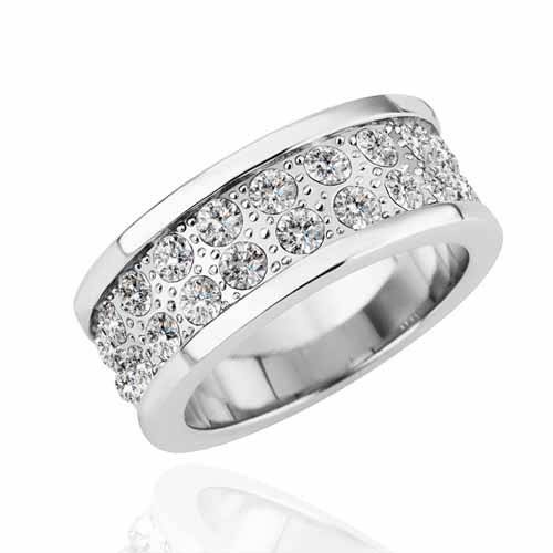 Beautiful 18K White Gold Diamond Simulated Ring [R1 SPECIAL - NO RESERVE]