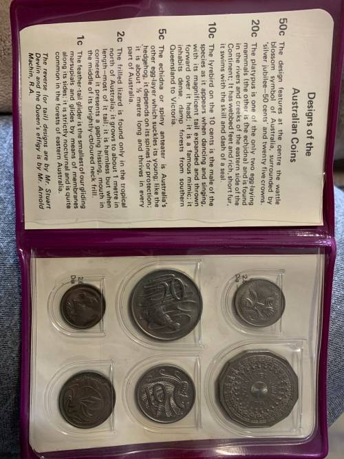 Silver Jubilee UNC Coin Set Royal Australian Mint