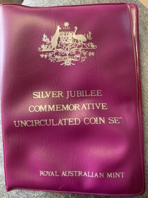 Silver Jubilee UNC Coin Set Royal Australian Mint