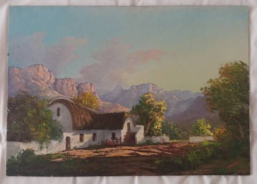 Oil on board - Cape Homestead
