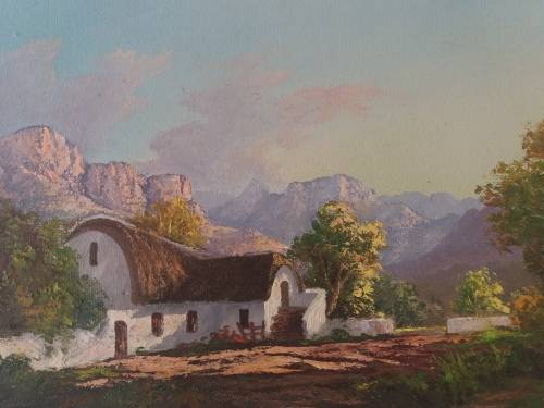 Oil on board - Cape Homestead