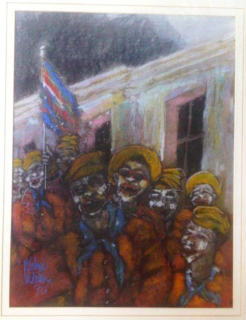 Michael Waters - Pastel : Minstrels