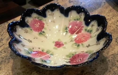 antique old vintage? bone china/egg shell transferware ? bowl no marks