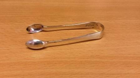antique london silver hallmarked charles boyes sugar tongs