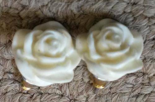 1980's style rose earings