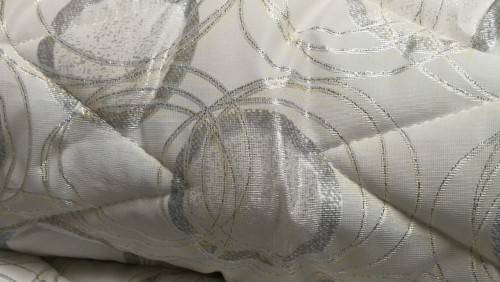 COMFORTER SET -QUEEN bed 5PIECE silver n white*** EQUISITE QUALITY*** SATIN FINISH