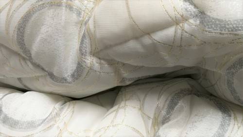 COMFORTER SET -QUEEN bed 5PIECE silver n white*** EQUISITE QUALITY*** SATIN FINISH