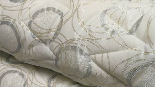 COMFORTER SET -QUEEN bed 5PIECE silver n white*** EQUISITE QUALITY*** SATIN FINISH