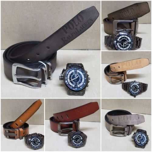 MENS STUNNING BELT WITH SUPERB WATCH/SHADES** COMBO** *BARGAIN 1x3pce combo per bid