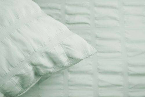Luxury Arrivals stunning**WOW*Seersucker**Ruffle-Pleated-Duvet Cover Set*colur:pistachio