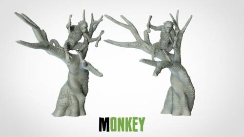1:72 Scale - Monkey - New Pose 1