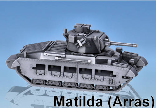 1:87 Scale - Matilda II (BEF)