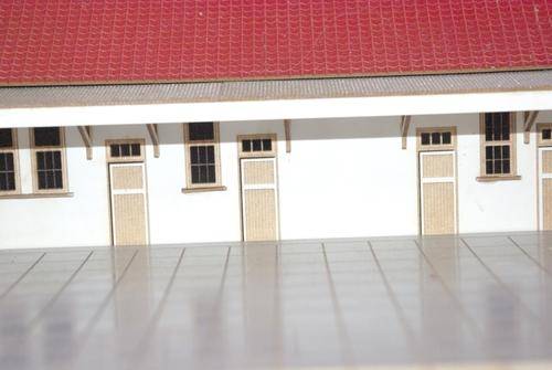 Some detail on the platform side of the station