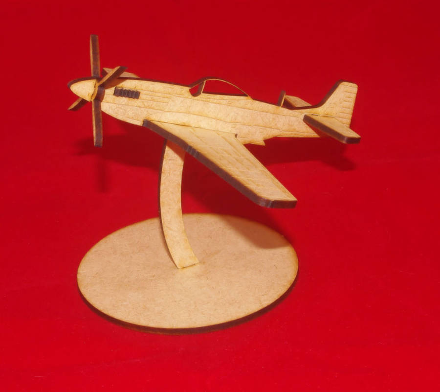 1:72 Scale - Laser Cut Aircraft - P-51D Mustang
