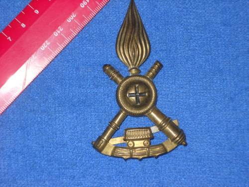 ITALIAN WW2 - WORLD WAR TWO - CAP BADGE WITH CLIP - RARE ITEM