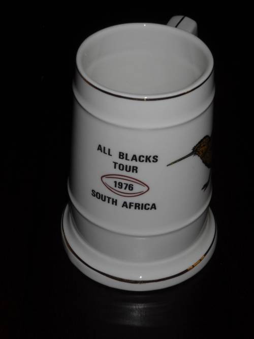 Rugby Mug 1976 Tour All Blacks vs South Africa "Springboks"