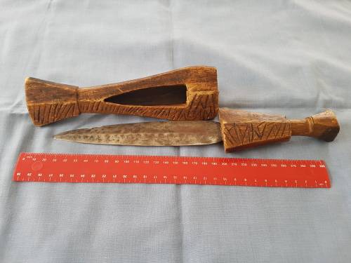 Ovambo Ndoro African Tribal Knife / Dagger (32cm)