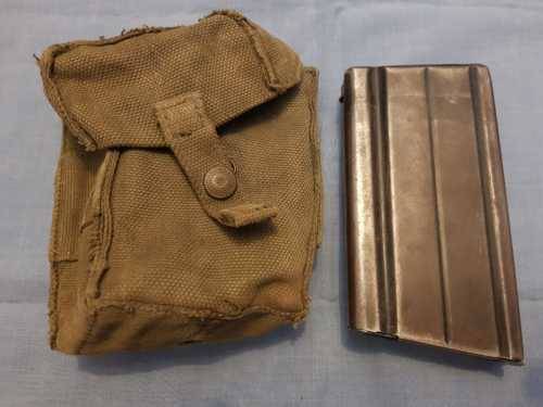 FN / R1 Machine Gun Magazine + Ammo Pouch from Bush War era