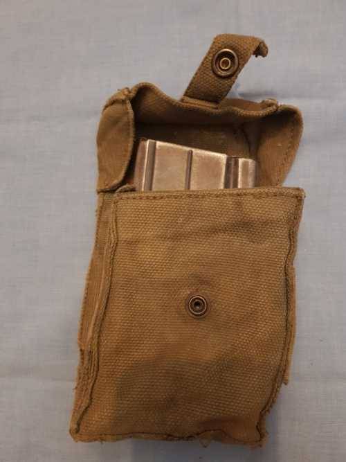 FN / R1 Machine Gun Magazine + Ammo Pouch from Bush War era