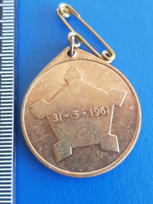 Republic South Africa 31-05-1961  Medal