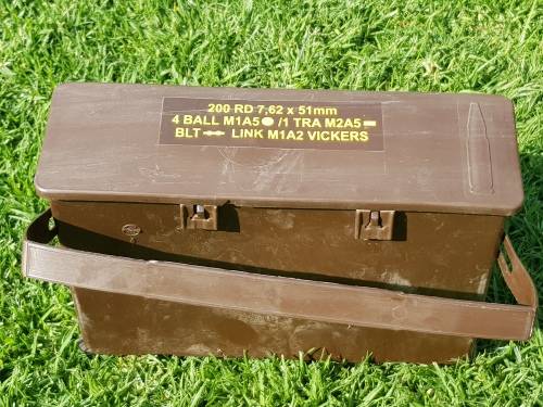 SADF - SA MILITARY CARTRIDGE HOLDER 200RD 7,62 X 51MM VICKERS