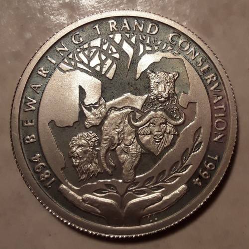 1994 SILVER R1, PROOF or UNC, in CAPSULE.