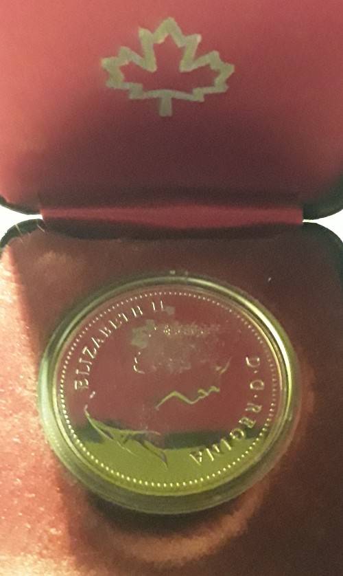 1980 CANADIAN ARCTIC TERRITORIES SILVER DOLLAR, UNC SPECIMEN, MASS 23,3 GRAMS, 50% SILVER.