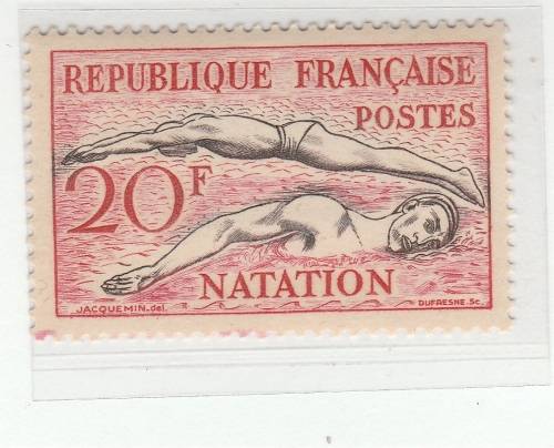 FRANCE 1953 SPORTS SWIMMING