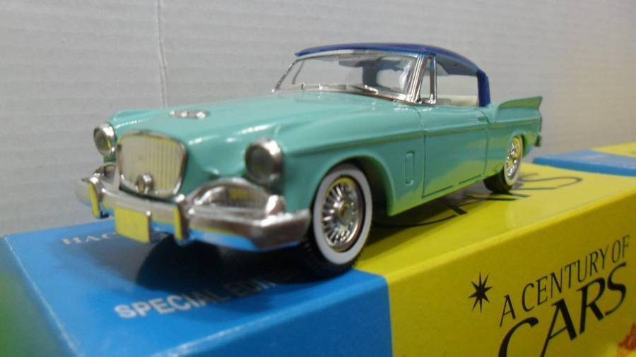 STUNNING SOLIDO 1957  STUDEBAKER SILVER HAWK " A CENTURY OF CARS SERIES " MINT BOXED