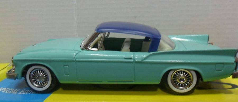 STUNNING SOLIDO 1957  STUDEBAKER SILVER HAWK " A CENTURY OF CARS SERIES " MINT BOXED