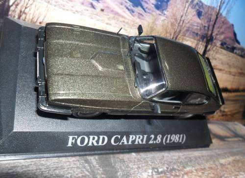 VERY RARE , ABSOLUTELY STUNNING  IXO / ALTAYA  1981  FORD CAPRI 2.8   -  MINT IN DISPLAY CASE