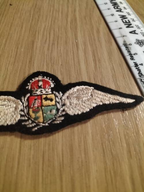 WW2 South African Airforce Pilot Cloth Wing