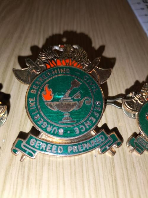 Civil Defence Badge LOT (3x Items)