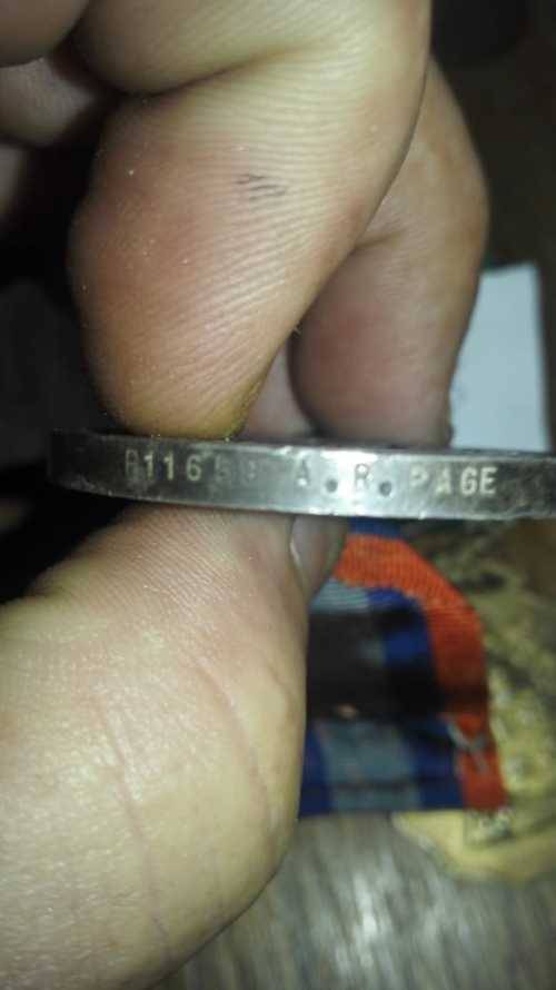 Rare!!! Korean War - SAAF Medal Lot - Issued to A. R. Page (One bid for Everything)