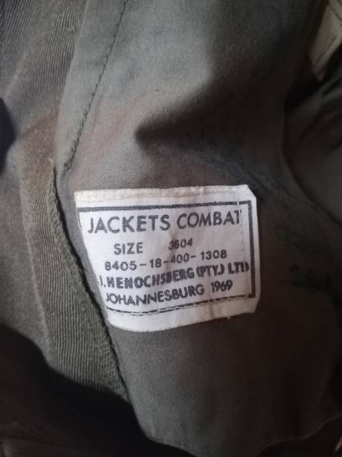 SADF 61 Base Workshop Bunnyjacket